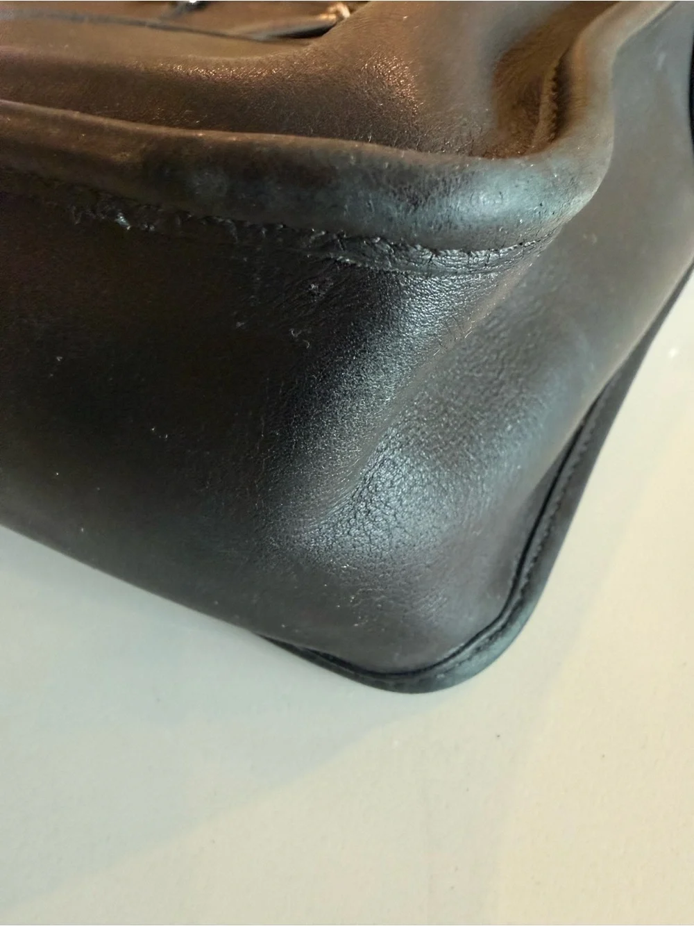 COACH Heritage Web Leather Embassy Briefcase~ Black~ Fits 15” Laptop
